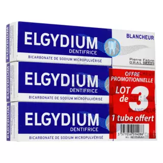 Elgydium Dentifrice Blancheur Trio 75ml
