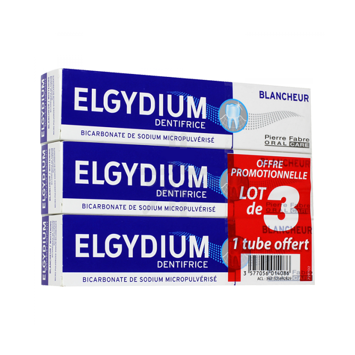 Elgydium Dentifrice Blancheur Trio 75ml