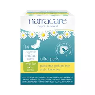 Natracare Serviettes Hygiéniques Ultra à AilettesNormal Boite 14