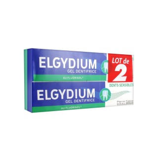 Elgydium Gel Dentifrice Dents Sensibles 2 x 75 ml