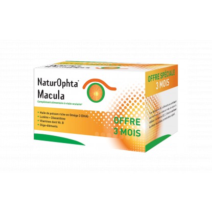 NaturOphta Macula 3 Mois 180 capsules 