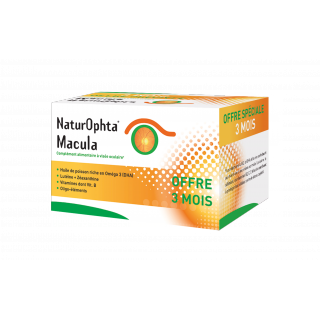 NaturOphta Macula 3 Mois 180 capsules 