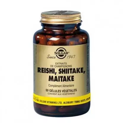 Solgar  reishi, Shiitake, Maitake 50 gélules