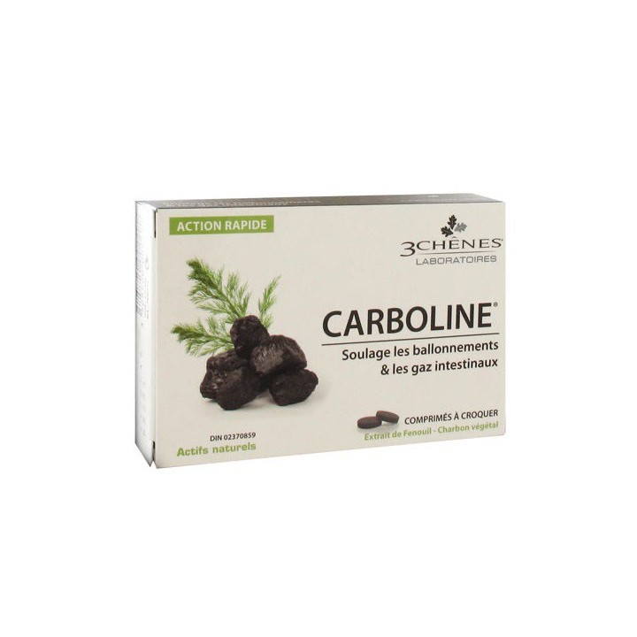 3 Chênes Carboline 30 Comprimés