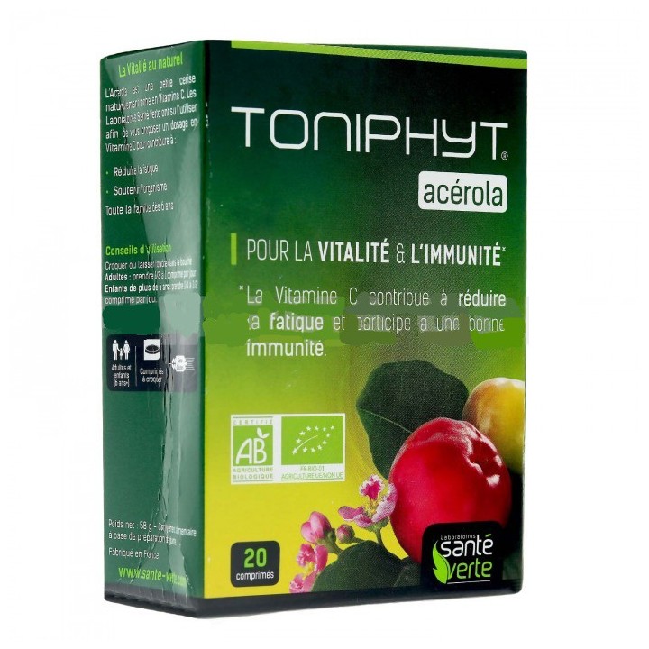 Santé Verte Toniphyt acérola 20 comprimés
