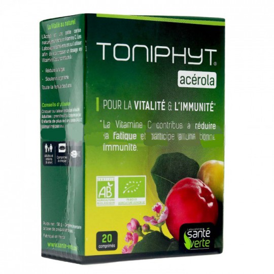 Santé Verte Toniphyt acérola 20 comprimés