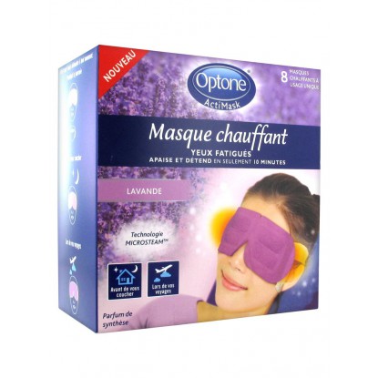 Optone ActiMask Masque Chauffant Lavande x 8