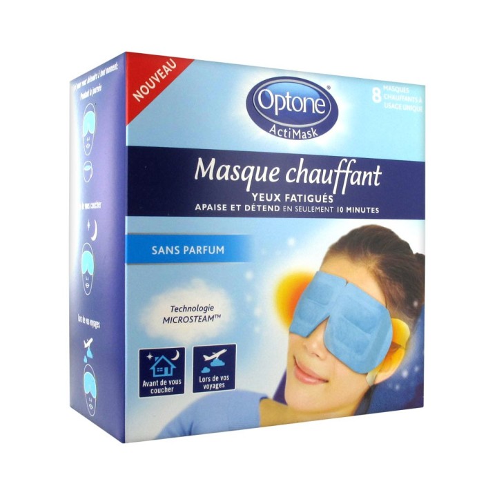 Optone ActiMask Masque Chauffant x 8