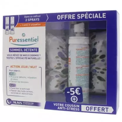 Puressentiel Coffret Duo spray sommeil + coussin