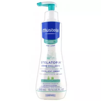 Crème émolliente visage Stelatopia Mustela - Soin hydratant - 300ml
