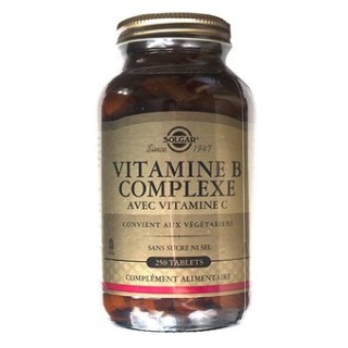Solgar vitamines B Complexe avec Vitamine C 250 tablets