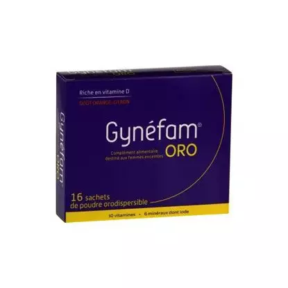 Gynefam Oro grossesse goût Orange Citron 16 sachets