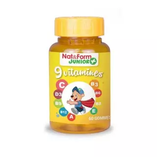 Nat & Form Junior+ 9 vitamines 60 Gommes