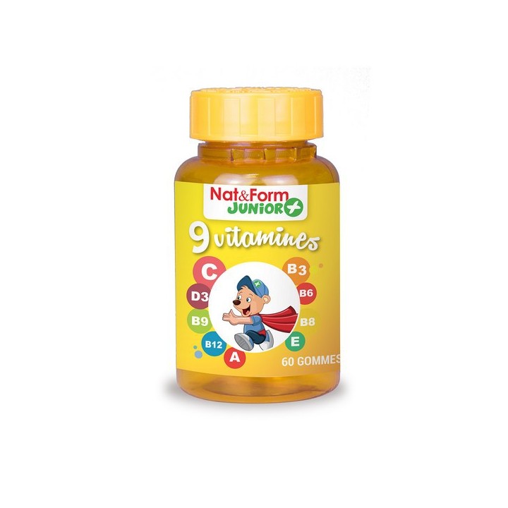 Nat & Form Junior+ 9 vitamines 60 Gommes