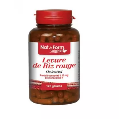 Levure de Riz Rouge 120 Gélules Nat&form