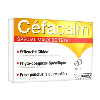 3C Pharma Céfacalm 15 Comprimés