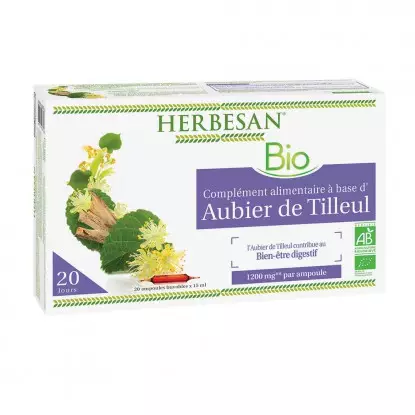 Herbesan Aubier de tilleul Bio 20 ampoules