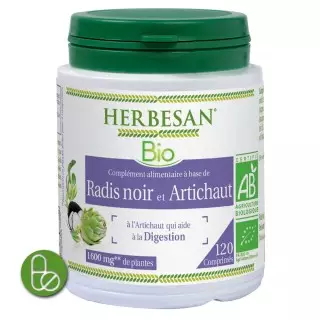 Herbesan Radis noir Artichaut 120 cpr