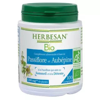 Herbesan Passiflore - Aubépine 100 cpr