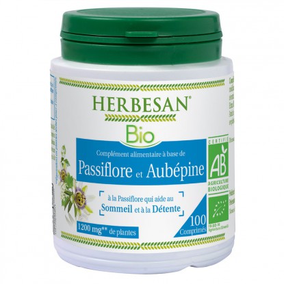 Herbesan Passiflore - Aubépine 100 cpr