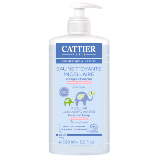 Cattier Eau nettoyante micellaire Bébé 500ml