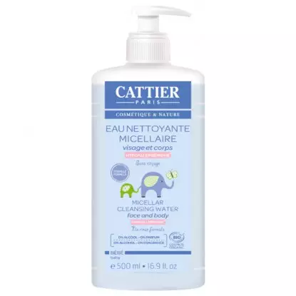 Cattier Eau nettoyante micellaire Bébé 500ml