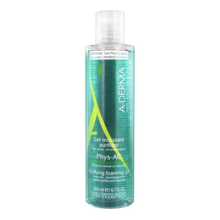 Aderma Phys-Ac Gel Moussant Purifiant 200 ml