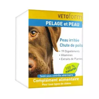 Vetoform Complément  Pelage et Peau Chiens 100 g