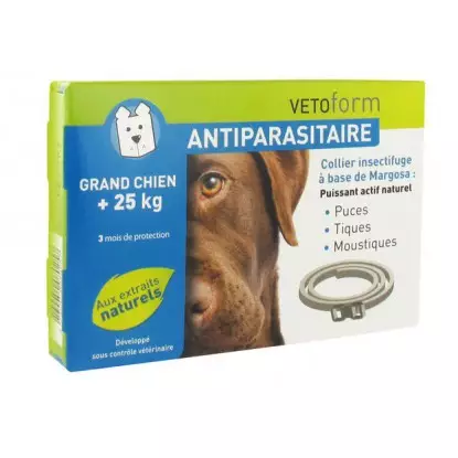 Vetoform Collier Antiparasitaire Grand Chien + 25 kg