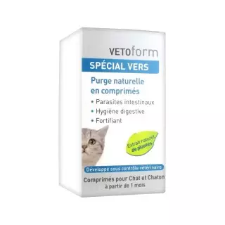 Vetoform Spécial Vers Chat 50 Comprimés