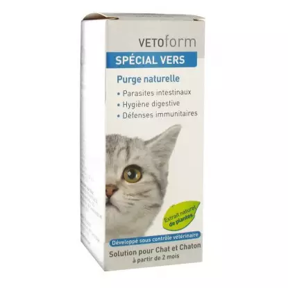 Vetoform Spécial Vers Solution Chat  50 ml