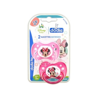 Dodie Disney 2 Sucettes Silicone +6 Mois Minnie