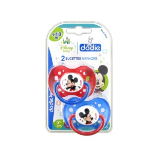 Dodie Disney 2 Sucettes Silicone +18 Mois Mickey