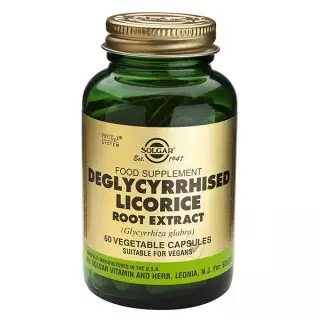 Solgar Réglisse deglycyrrhisee 60 gélules