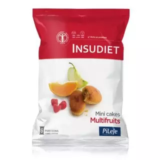 Insudiet Mini cake Multifruits x 12