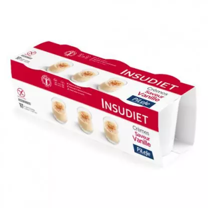 Insudiet Crème Vanille Sans Gluten 3 x 150gr