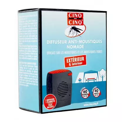 Cinq sur Cinq diffuseur nomade 1 diffuseur + 1 plaquette