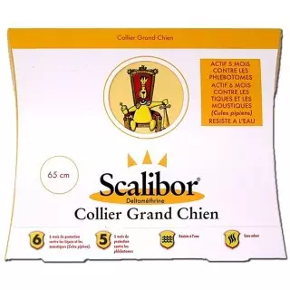Collier anti-parasitaire grand chien Scalibor - 1 unité