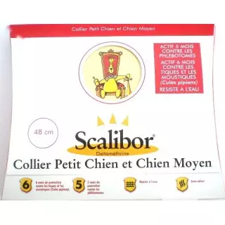Scalibor collier petit chien et chien moyen bte 1