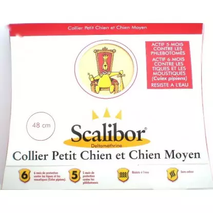 Scalibor collier petit chien et chien moyen bte 1