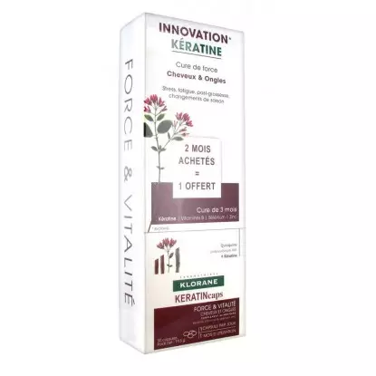 Klorane Keratin Lot de 3 x 30 Capsules