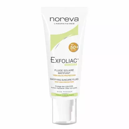 Noreva Exfoliac fluide solaire matifiant SPF 50 - 40 ml