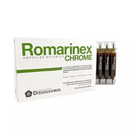 Romarinex chrome 20 ampoules de 10ml