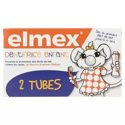 Elmex dentifrice enfant de 2 à 6 ans - 2 x 50ml