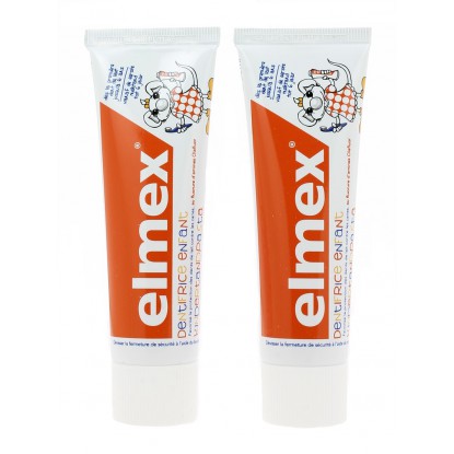 Elmex dentifrice enfant de 2 à 6 ans - 2 x 50ml