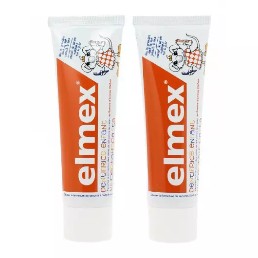 Elmex dentifrice enfant de 2 à 6 ans - 2 x 50ml