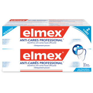 Elmex dentifrice protection anti-caries professionnel - 2 x 75 ml