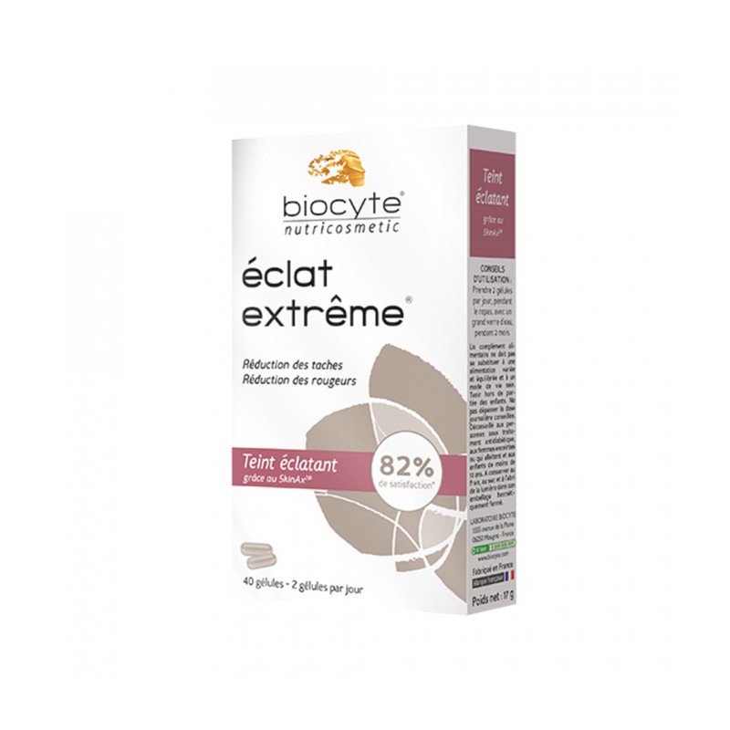 Complément Alimentaire Biocyte Glow Rose Éclat & Radiance - 60 Gélules - Date 01/2028