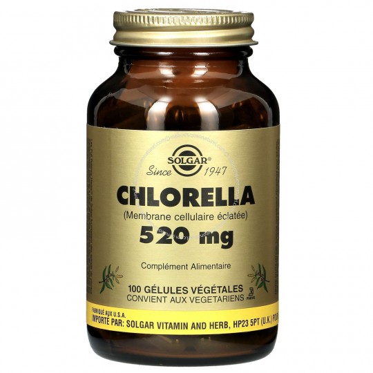 Solgar Chlorella 520 mg - 100 gélules végétales