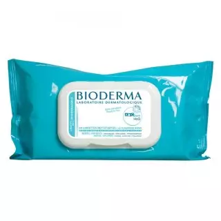 Bioderma ABCDerm H2O lingettes nettoyantes - 60 lingettes